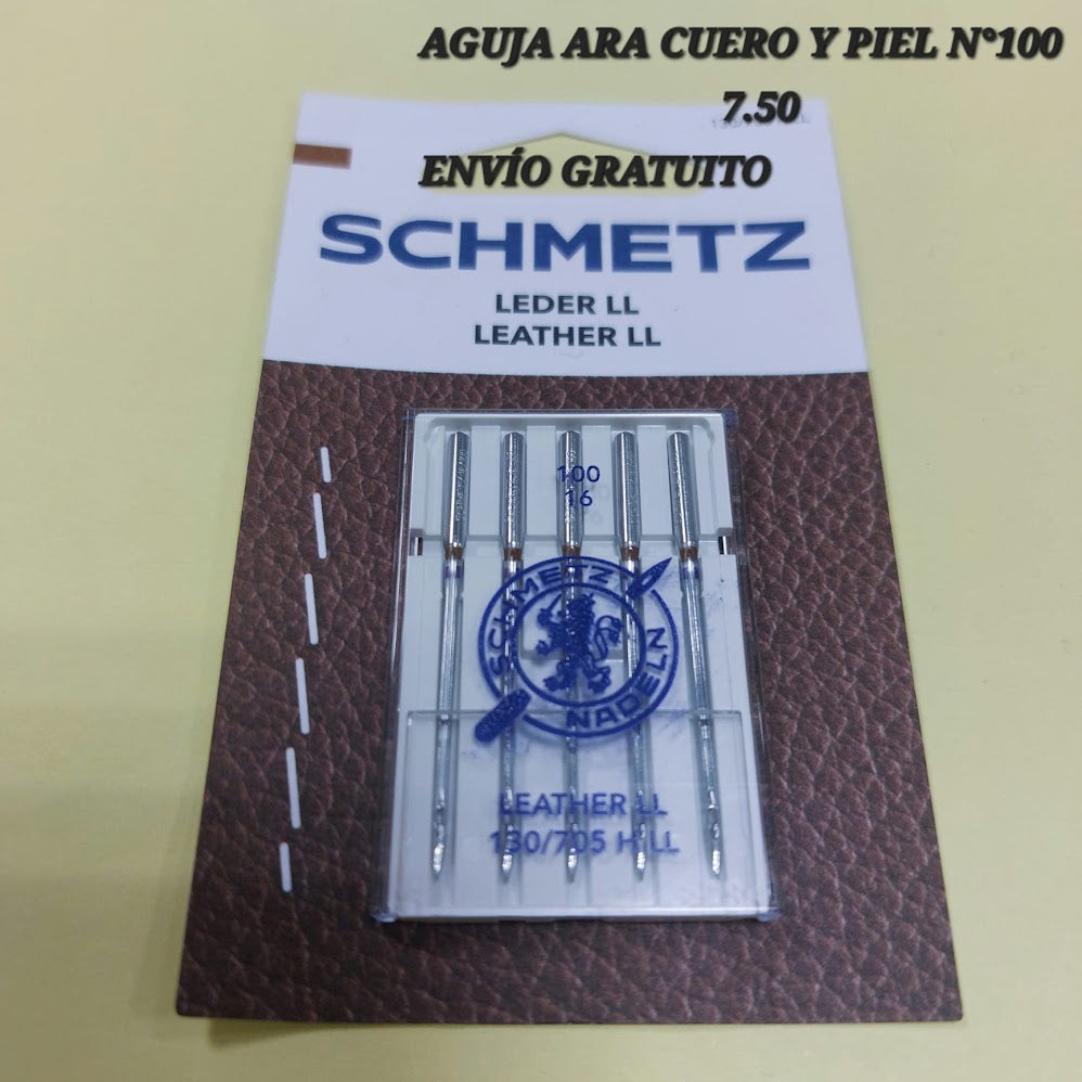 Aguja para cuero y piel nº 100 (Schmetz)