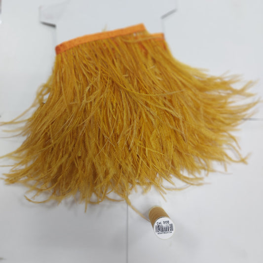 PLUMA DE AVESTRUZ OCRE